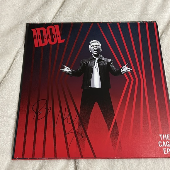 BILLY IDOL The Cage EP With Autographed Signed Insert Vinyl Sealed - Picture 4 of 8